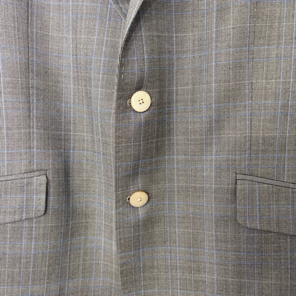TED BAKER • Men's Covjak Debonair Peak Check Jacket - Picture 2 of 6